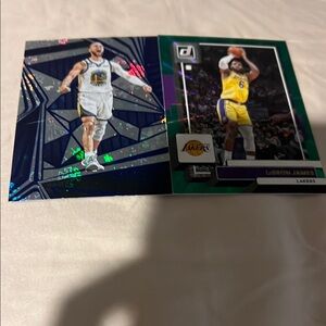 Steph curry and LeBron James refractors with all color